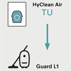 Miele HyClean Air TU Bag Guard L1 Floor Care Vacuum Accessory, White/Blue slide 2 of 4