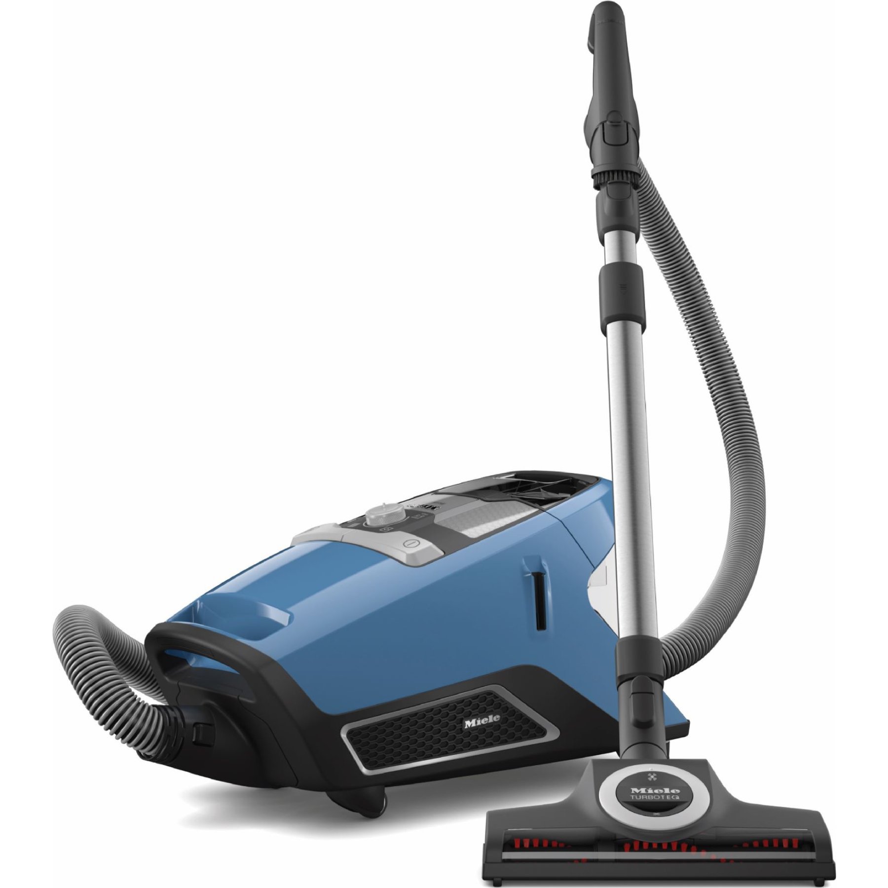 Miele Blizzard CX1 Turbo Team Bagless Canister Vacuum Cleaner, Tech blue