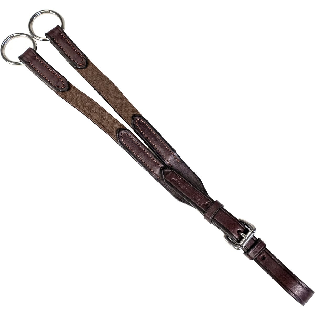 Nunn Finer Elastic Running Horse Martingale Attachment, Havana & Stainless, Horse
