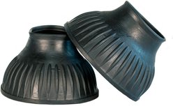 Nunn Finer Long Neck Horse Bell Boots, Black, X-Large