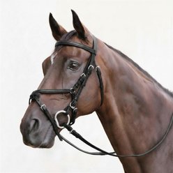 Nunn Finer Fairhill Figure 8 Horse Bridle, Black & Stainless, Oversize
