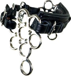 Nunn Finer The Multiple Choice Hackamore Horse Noseband, Black & Leather Curb, Horse