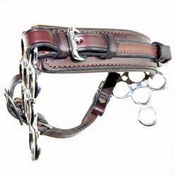 Nunn Finer The Multiple Choice Hackamore Horse Noseband, Havana & Leather Curb, Horse