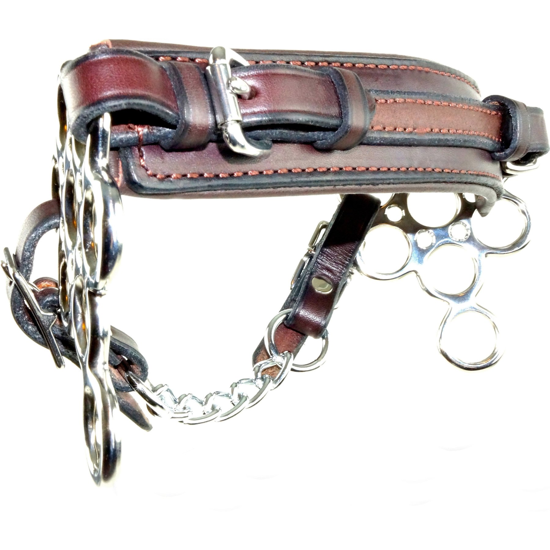 Nunn Finer The Multiple Choice Hackamore Horse Noseband, Havana & Chain Curb, Horse