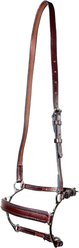 Nunn Finer Lever Horse Noseband, Havana, Horse
