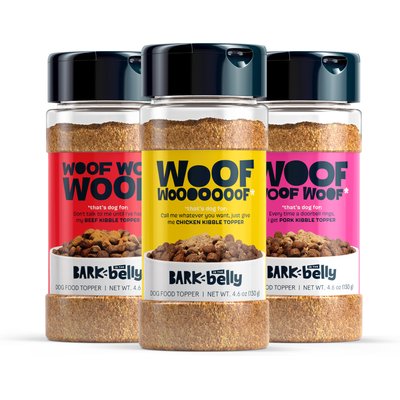 BARK BARK Beef, Chicken, & Pork Variety Pack High Protein Limited Ingredient Dry Dog Food Topper, 4.6-oz bottle, 3 count