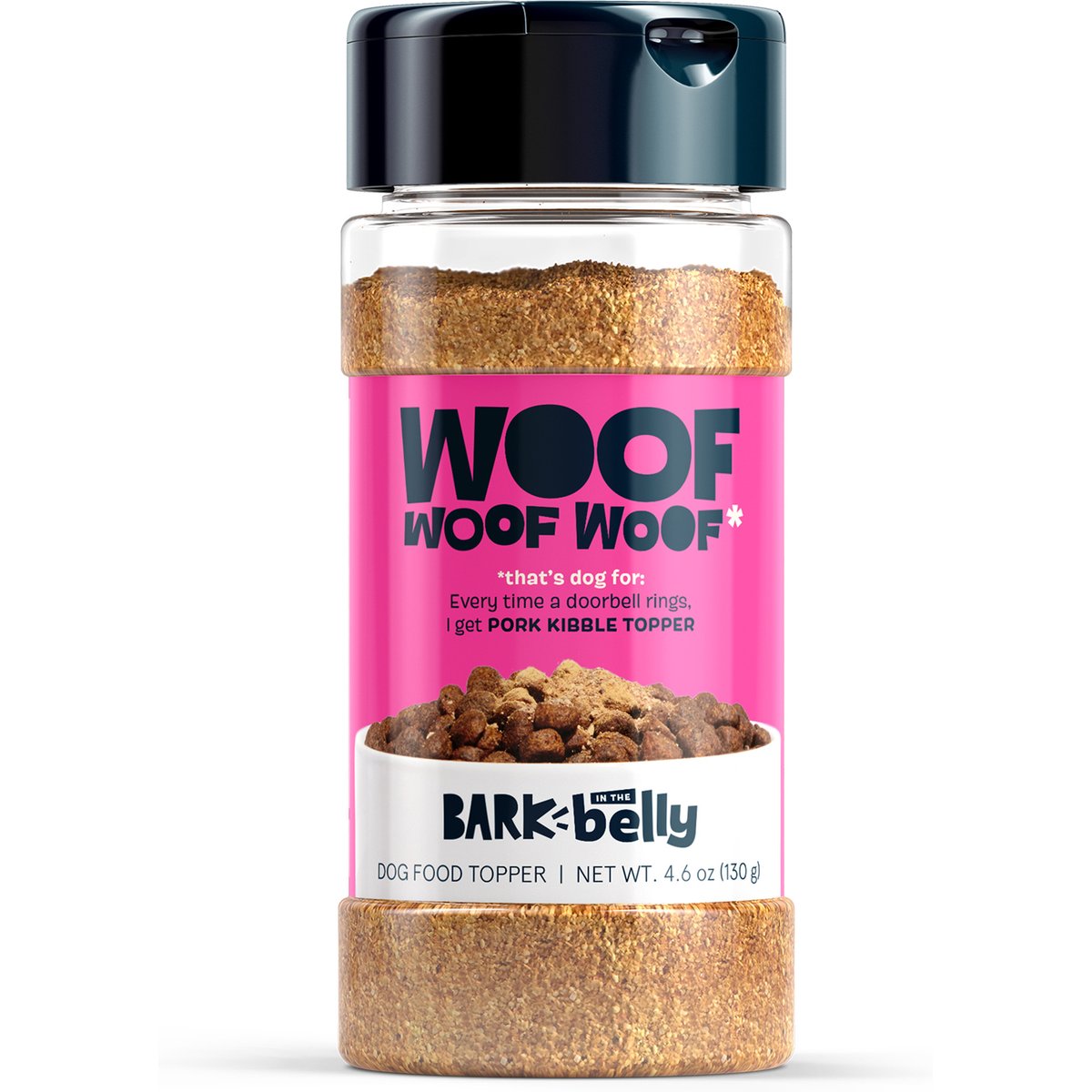 BARK Wham Bam Thank You Ham High Protein Limited Ingredient Dry Dog Food Topper, 4.6-oz bottle
