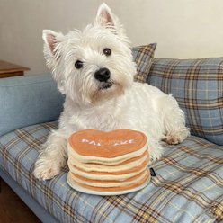 CHEWFFON Pancake Snuffle Mat Enrichment Puzzle Crinkle Dog Toy, Yellow slide 2 of 5