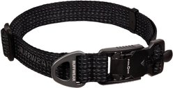 Ruffwear Ridgeline Reflective Dog Collar, Obsidian Black, 20 to 26-in neck, 1-in wide