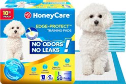 HoneyCare Edge Protect All Absorb Training Dog Potty Pads, X-Large: 26 x 30-in, 40 count