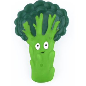 Indipets Broccoli Chew Dog Toy, 6.3-in