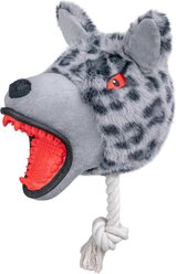 Indipets Angry Dog Snow Leopard Squeaky Plush Dog Toy, 11-in slide 1 of 3