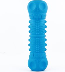 Indipets Skull & Ribcage Squeaky Dog Toy, 8.4-in