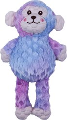 Indipets Monkey Squeaky Plush Dog Toy, 11-in
