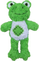 Indipets Frog Squeaky Plush Dog Toy, 12-in