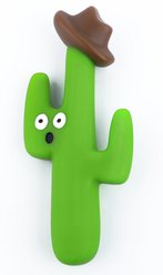Indipets Cactus Chew Dog Toy, 7.4-in