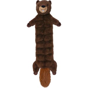 Indipets Beaver Mega 17-Squeaker Mat Plush Dog Toy, 31-in