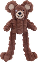 Indipets Pull-my-ears Brown Bear Squeaky Plush Dog Toy, 15-in slide 1 of 2