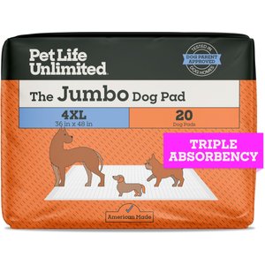 Pet Life Unlimited The Jumbo Sweet Bluegrass Dog Potty Pads, XXXX-Large, 20 count