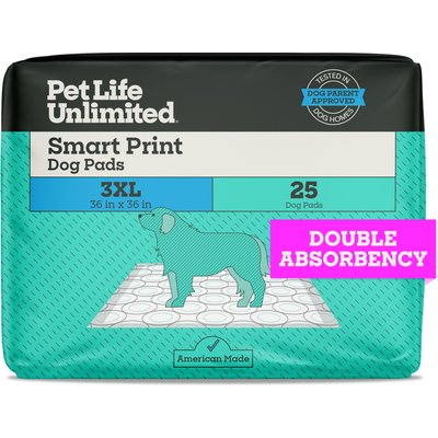 Pet Life Unlimited Pet Life Unlimited Smart Print Sweet Bluegrass Dog Potty Pads, XXX-Large, 25 count