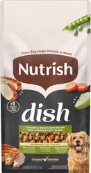 Rachael Ray Nutrish Dish Chicken & Brown Rice Recipe with Veggie & Fruit Blend Dry Dog Food, 3.75-lb bag
