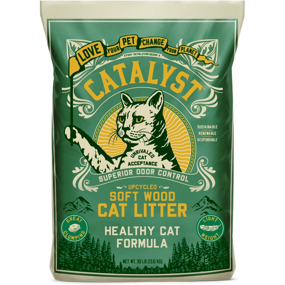 Catalyst Pet Healthy Formula Cat Litter, 30-lb bag