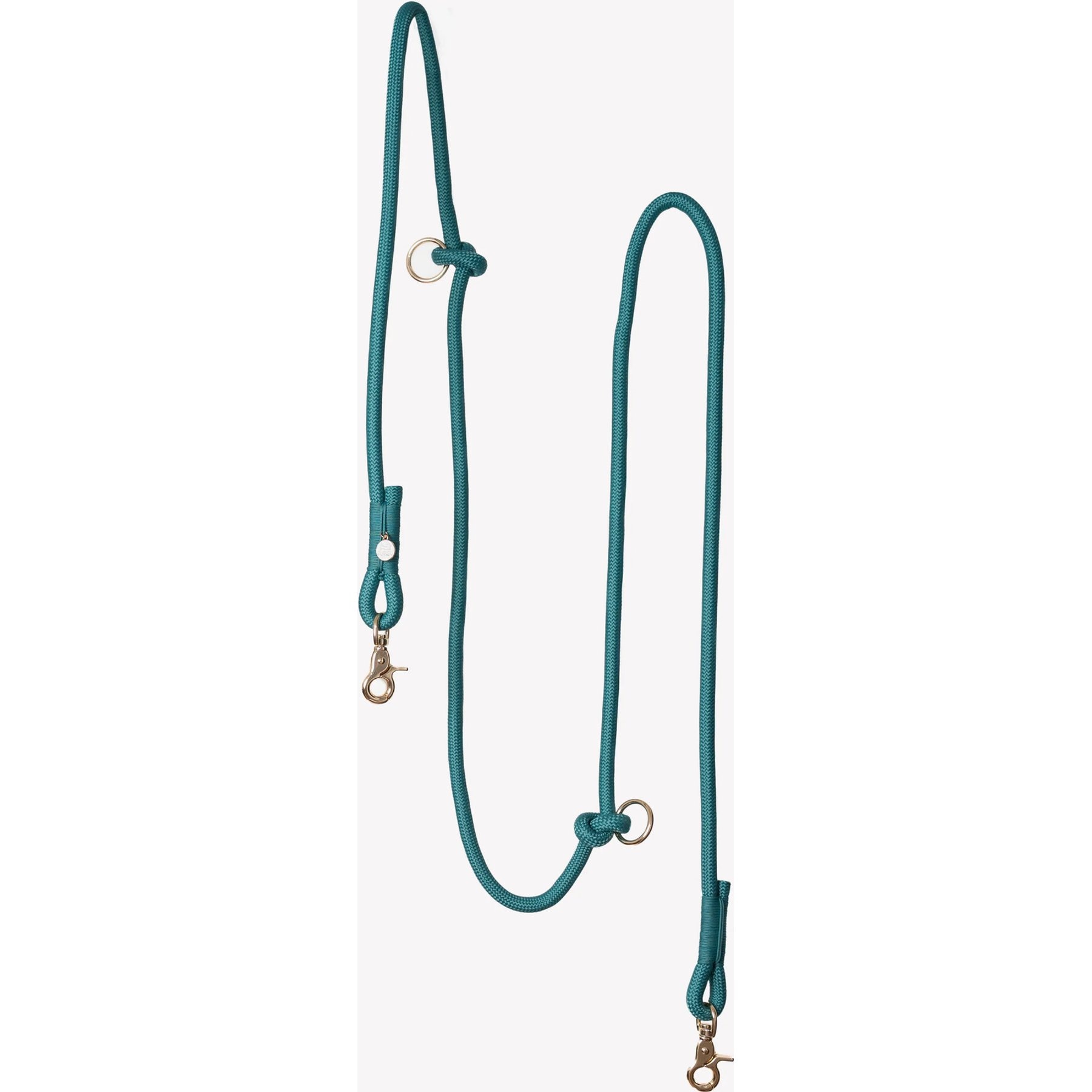 Furlou Hands Free Braided Dog Leash, Blue, 8-ft long, 0.5-in wide