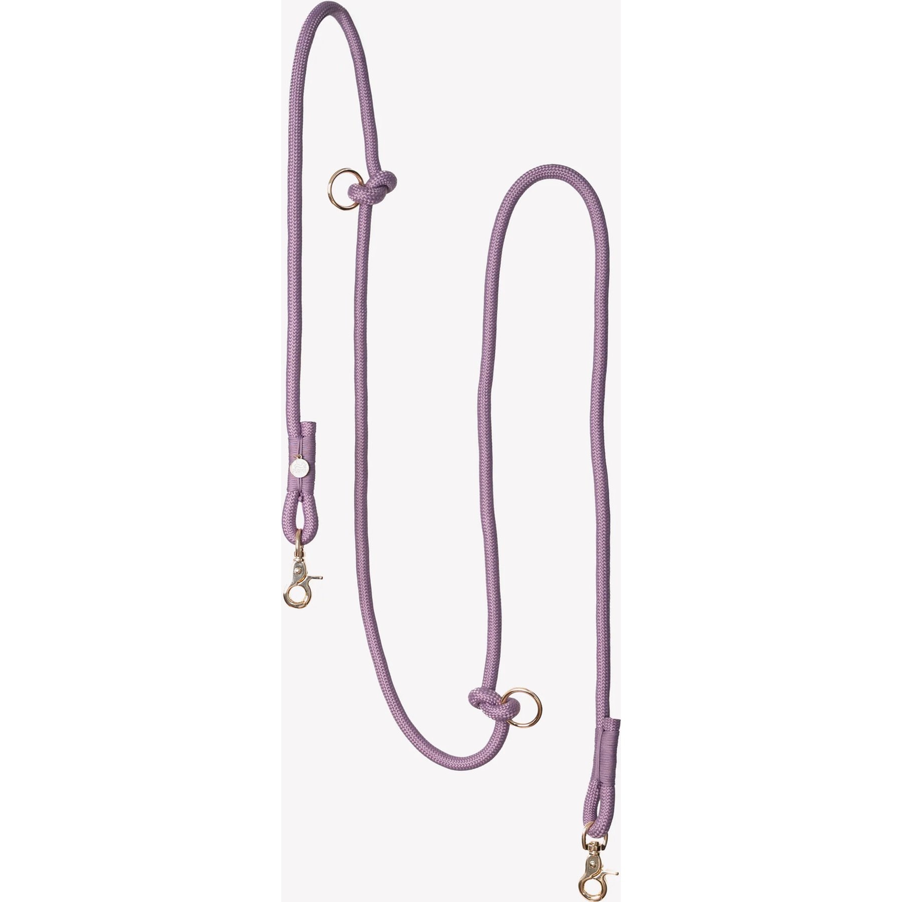 Furlou Hands Free Braided Dog Leash, Lilac, 8-ft long, 0.5-in wide