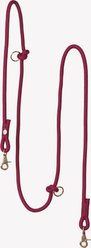 Furlou Hands Free Braided Dog Leash, Bordeaux, 8-ft long, 0.5-in wide