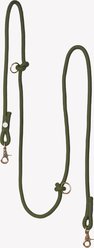 Furlou Hands Free Braided Dog Leash, Moss Green, 8-ft long, 0.5-in wide