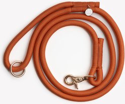 Furlou Braided Rope Dog Leash, Terracotta, 5-ft long, 0.5-in wide