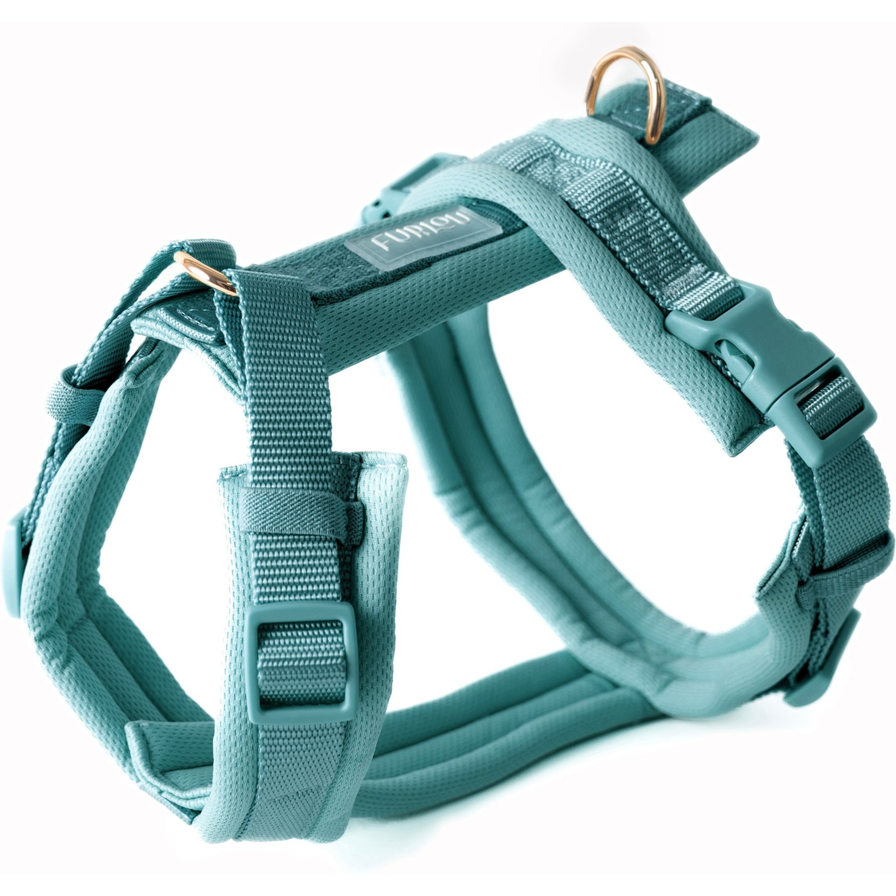 Furlou Comfort Dog Harness, Blue, Medium: 18.5 to 27.5-in chest