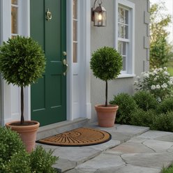 Calloway Mills Shell Outdoor Doormat, Tan/Black, 24 x 36-in slide 2 of 5