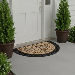 Calloway Mills Ornate Scroll Outdoor Doormat, Tan/Black, 24 x 36-in slide 2 of 4