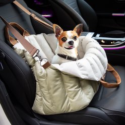 ClevaHome Non-Slip Booster Carry Bag Small Dog Car Seat & Travel Carrier, Eucalyptus, 19.7 x 11.8 x 13.8-in slide 1 of 7