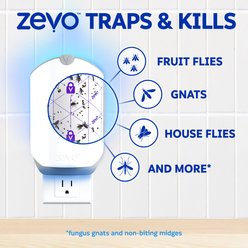 Zevo Flying Insect Trap Full Size Plug In Pest Control Device with Refill Cartridge, 1 count slide 2 of 9