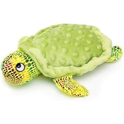 Dogline Dogline Pebbly Pal Turtle Squeaky Plush Dog Toy, Green, 8-in