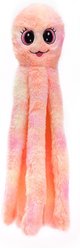 Dogline Octopus Tentacle Tugger Crinkle Plush Dog Toy, 19-in, Orange
