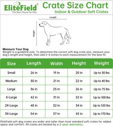 EliteField 4-Door Foldable Soft-Sided Dog Crate, Blue Gray, 42 x 31 x 32-in slide 2 of 7