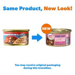 Against the Grain Shrimp Daddy with Tuna & Salmon Dinner Grain-Free Canned Cat Food, 2.8-oz, case of 24 slide 2 of 7