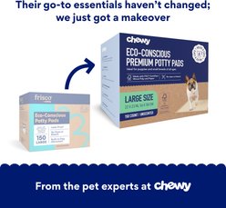 Chewy Made Large Eco-Conscious Dog Training & Potty Pads (FORMERLY FRISCO), 22 x 23-in, Unscented, 150 count slide 2 of 9