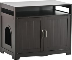 Bencmate Storage Cat Litter Box Furniture, Black