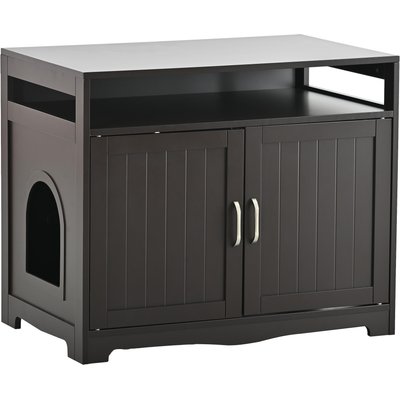 Bencmate Bencmate Storage Cat Litter Box Furniture, Black