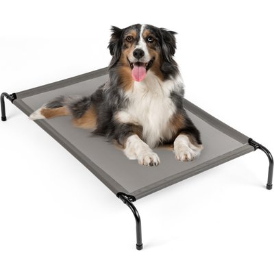 Bencmate Bencmate Elevated Metal Frame Cooling Dog Bed, Grey, Large