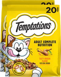 Temptations Adult Tasty Chicken Flavor Dry Cat Food, 40-lb bundle