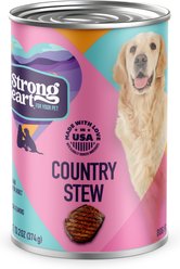 A Strong Heart Country Stew Wet Dog Food, 13.2-oz can, case of 12