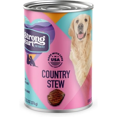 A Strong Heart A Strong Heart Country Stew Wet Dog Food, 13.2-oz can, case of 12