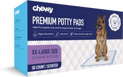 Chewy Made XX-Large Premium Dog Training & Potty Pads (FORMERLY FRISCO), Scented, 50 count