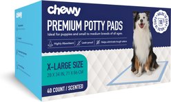 Chewy Made X-Large Premium Dog Training & Potty Pads (FORMERLY FRISCO), 28 x 34-in, Scented, 40 count