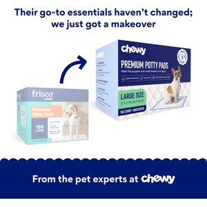 Chewy Made Large Premium Dog Training & Potty Pads (FORMERLY FRISCO), 22 x 23-in, Unscented, 150 count